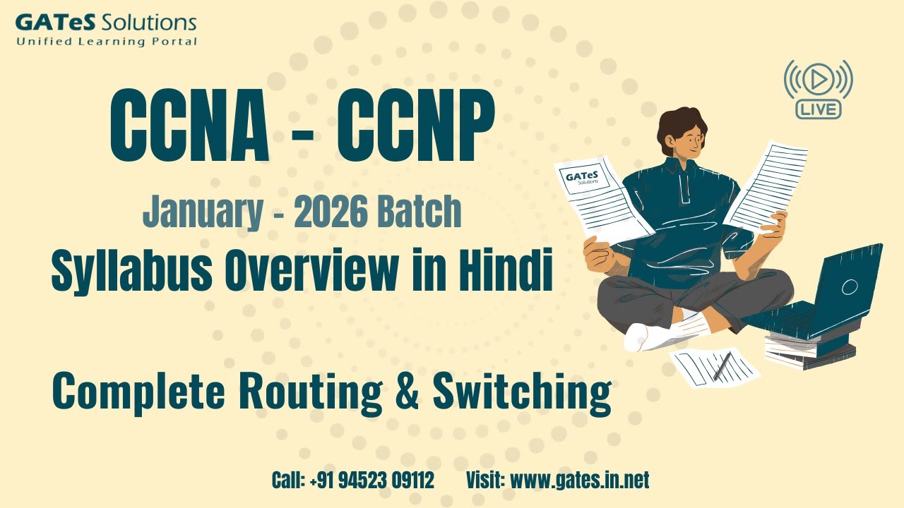 CCNA - CCNP | Syllabus Overview in Hindi | Complete Routing & Switching |  Network Engineering