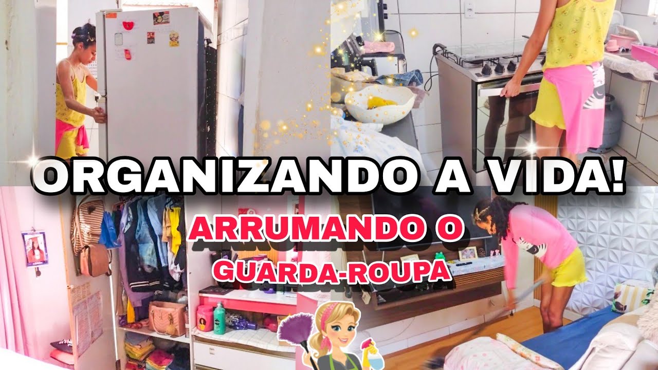 LIMPANDO E ORGANIZANDO O MEU GUARDA-ROUPA 🧽🧥 | LIMPANDO A CASA 🏠 [ Linda Inês Grangeia]