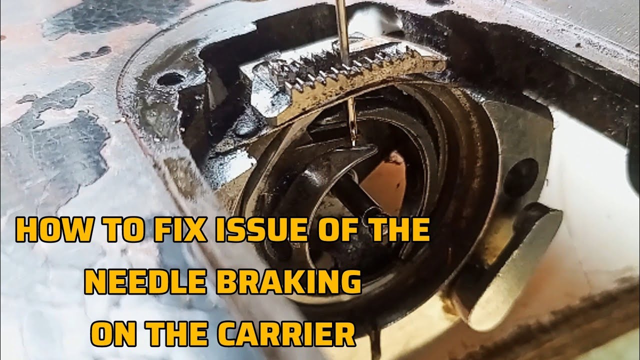 How to fix your Sewing Machine needle Hitting on the Carrier  
