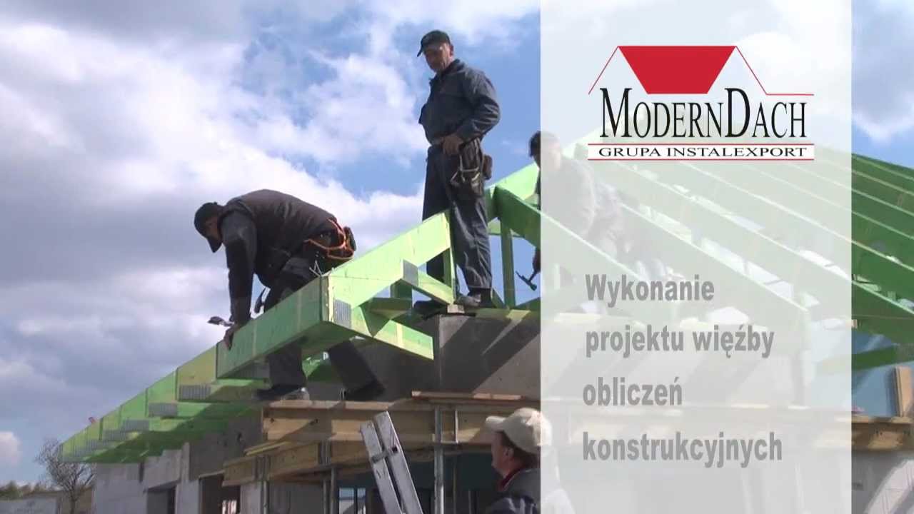 Montaż więźby dachowej konstrukcji prefabrykowanej - Dom Modelowy
