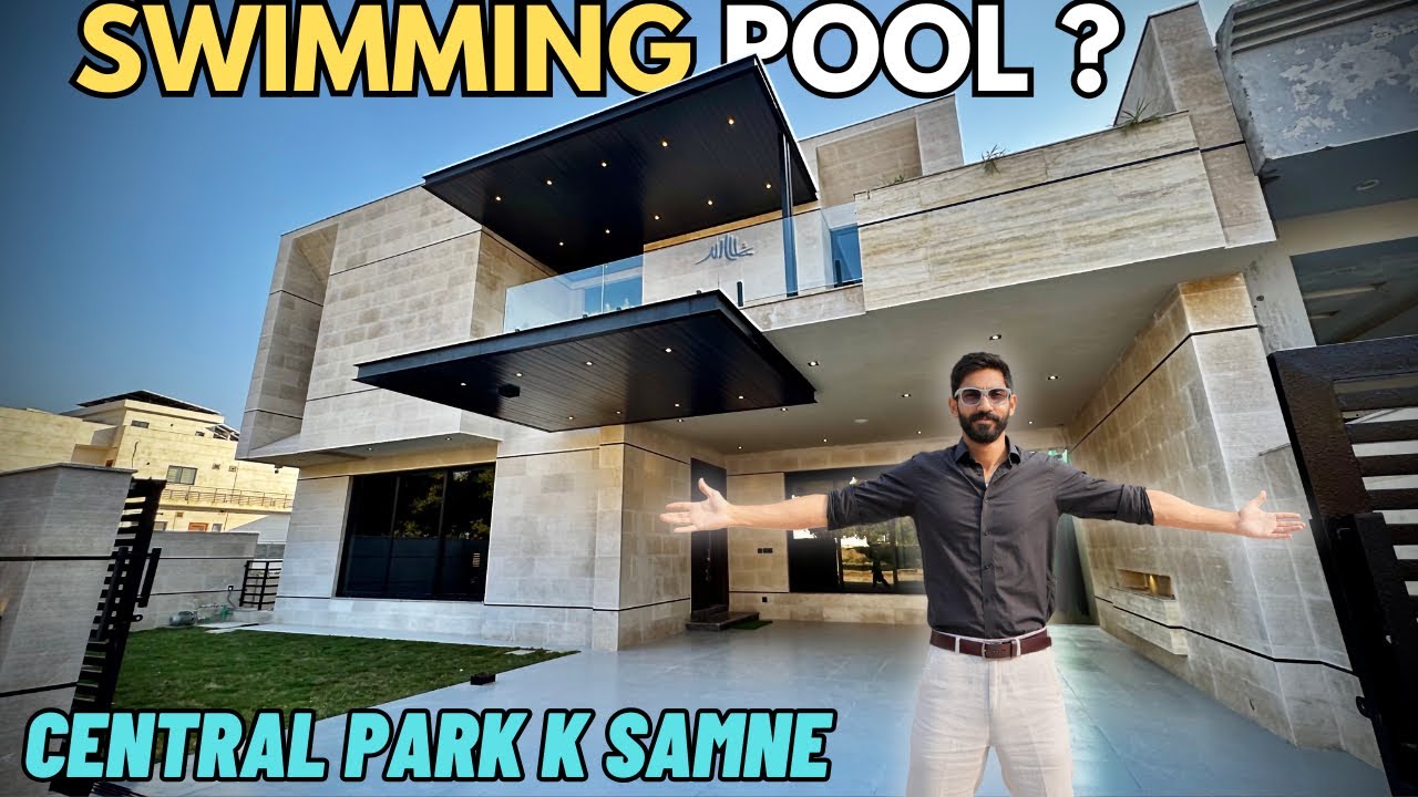 1 Kanal MARVELLOUS 5 STAR with SWIMMING POOL Luxury House infront of Central Park DHA 2 Islamabad