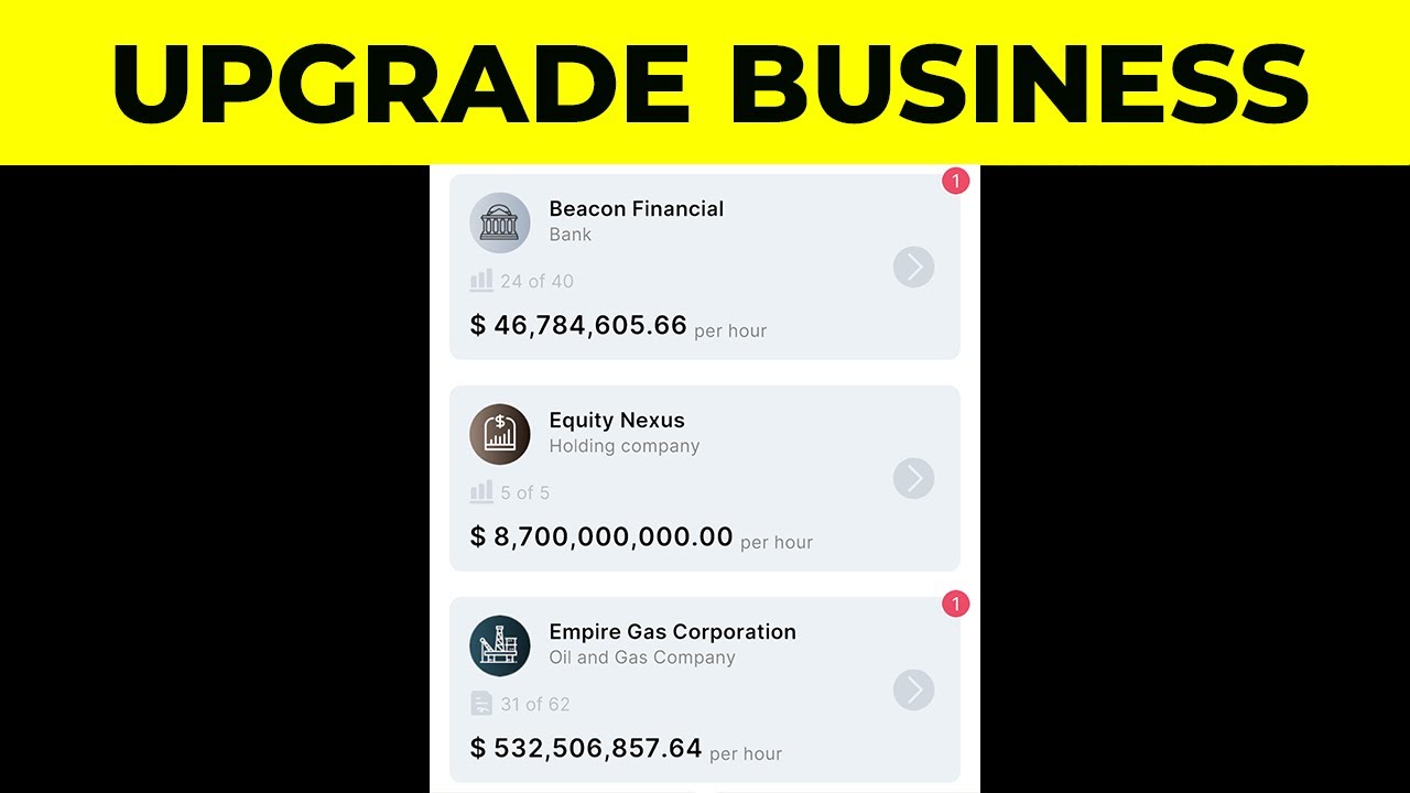 BUSINESS EMPIRE 2026 HOW TO MAKE MONEY DAY 2 - HOW TO UPGRADE BUSINESS