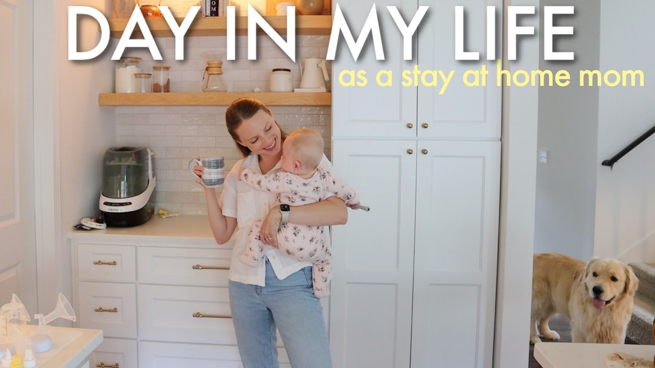 DAY IN MY LIFE AS A STAY AT HOME MOM! new schedule, breastfeeding, & night routine with timestamps