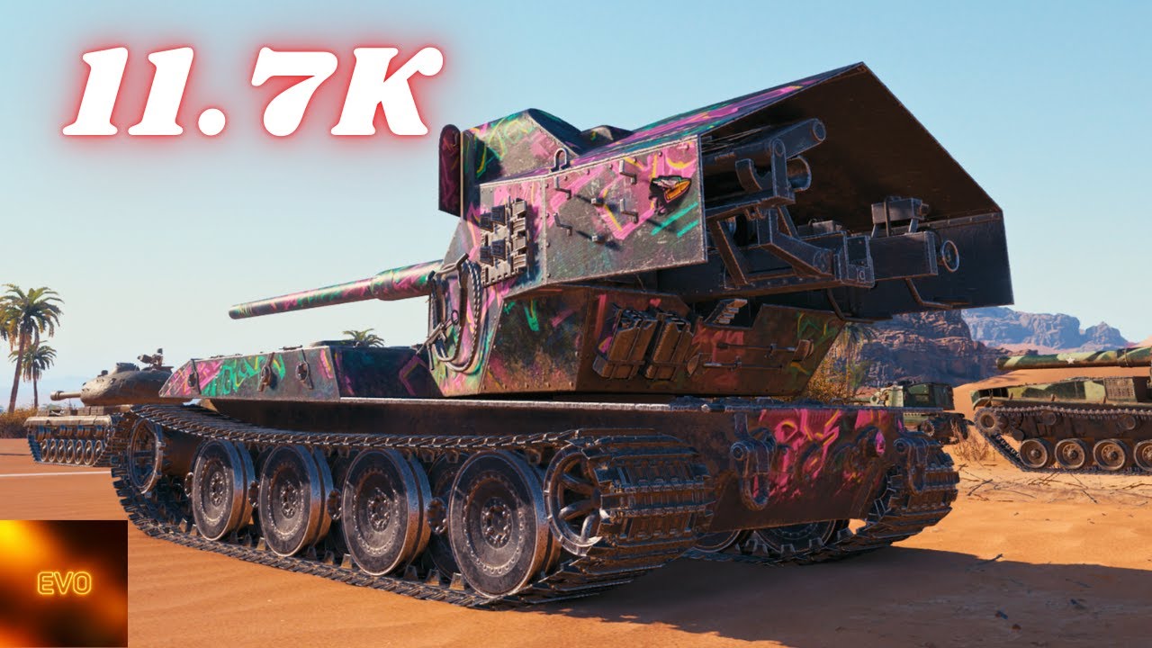 Waffenträger auf E 100  11.7K Damage 11 Kills & Waffenträger auf E 100 12.5K Dmg World of Tanks
