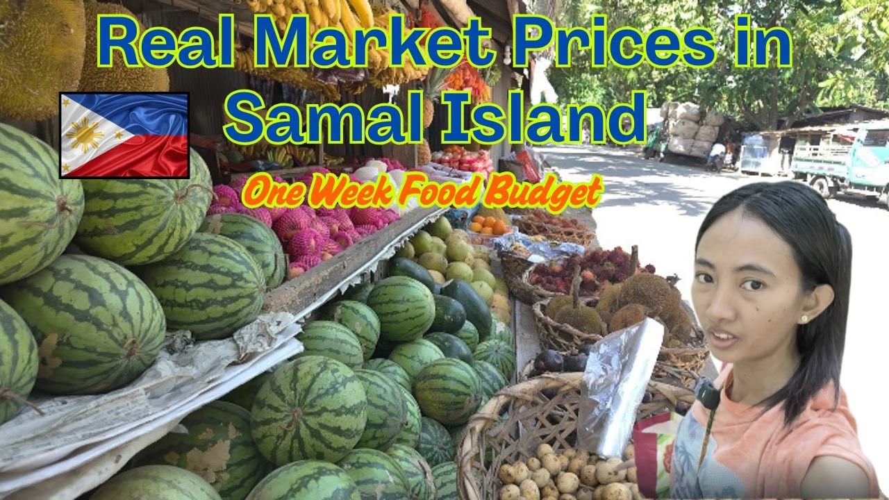 Real Market Prices in Samal Island | One Week Food Budget