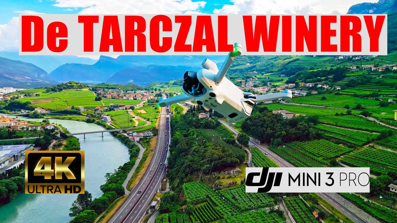 De Tarczal Winery stunning drone views of Trantino valley & River Adige with DJI mini 3 Pro 2023