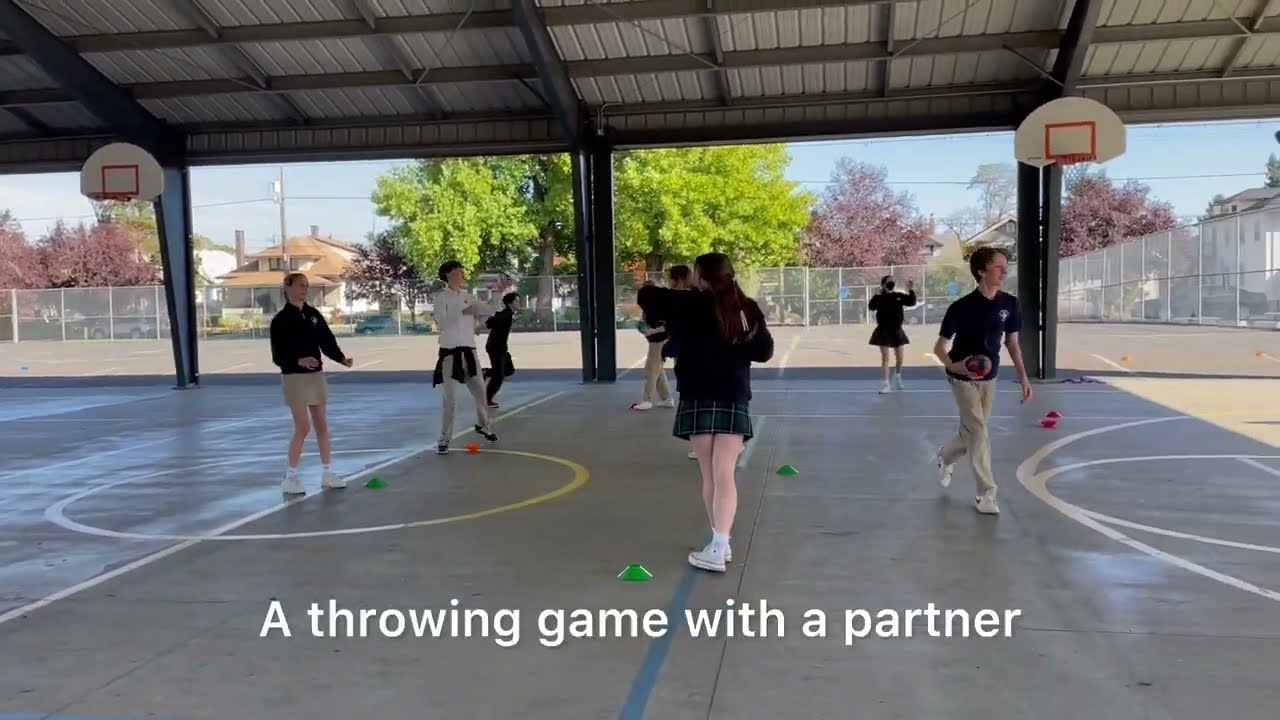 The Floor is Lava - PE Flag Football Throwing & Catching Skills