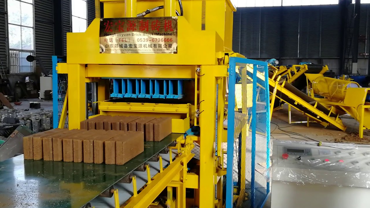 Southeast Asia interlocking brick machine HBY5-10 SUPER automatic compressed earth block machine