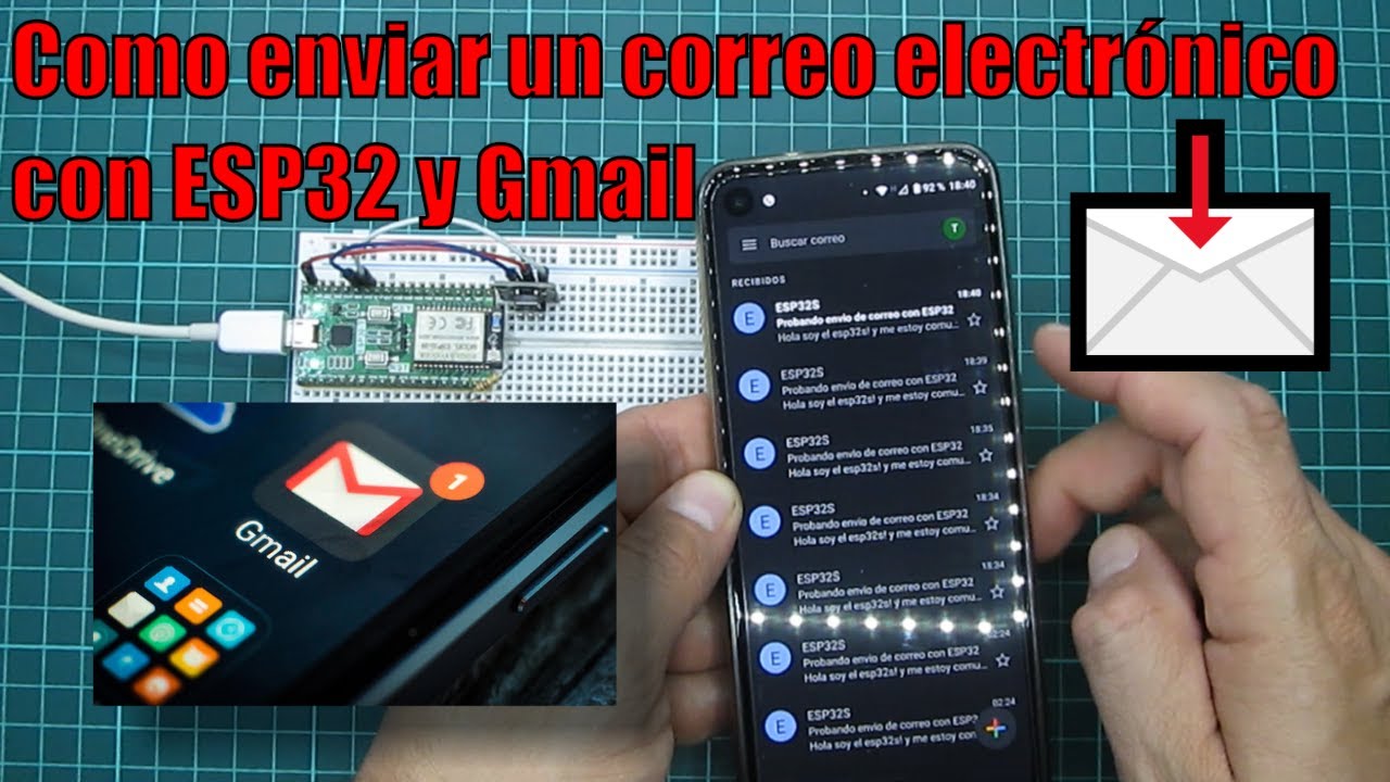 📩 Como enviar un correo electrónico con ESP32 y Gmail