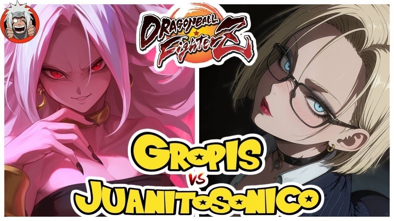 DBFZ Gropis vs JuanitoSonico (A21,  Zamasu, Frieza) vs (GokuSSJ, Gohan,  A18) 1.42