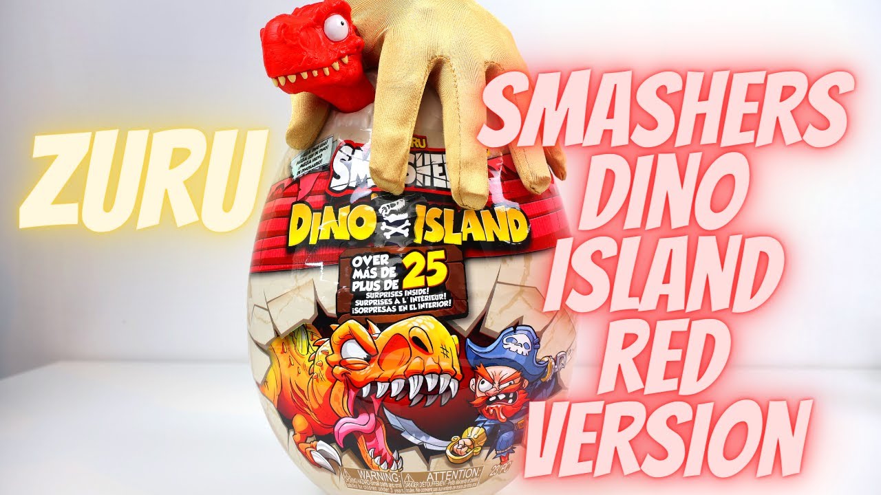 |ASMR| ZURU SMASHERS DINO ISLAND 25 RED VERSION🔴 NO TALKING UNBOXING🦖✨️
