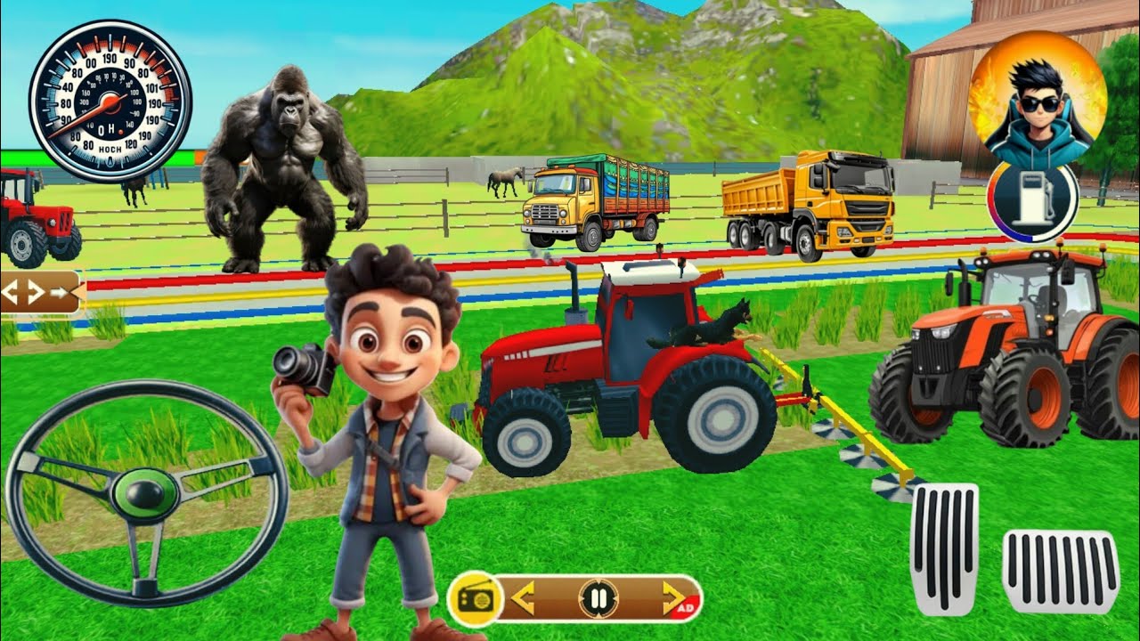 Modern Tractor Farming Driving Simulator 3D - New Tractor Games - Android  Gameplay