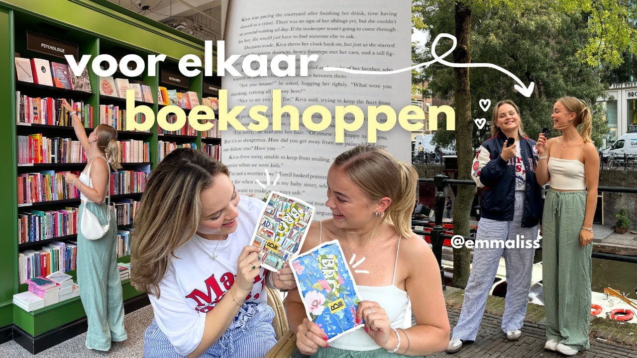 boekshoppen voor elkaars verjaardag + lezen met @emmateubel 🌼🍃(in Broese Utrecht)