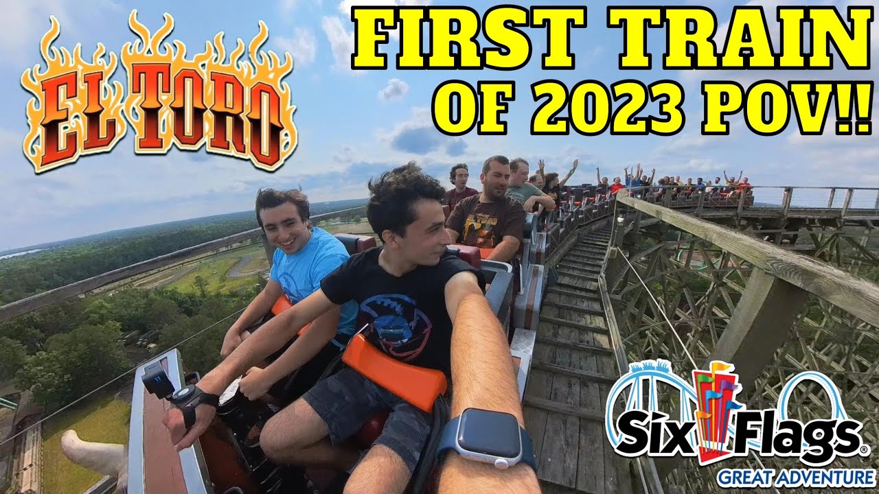 The FIRST 2023 Train on El Toro at Six Flags Great Adventure! | 5K POV