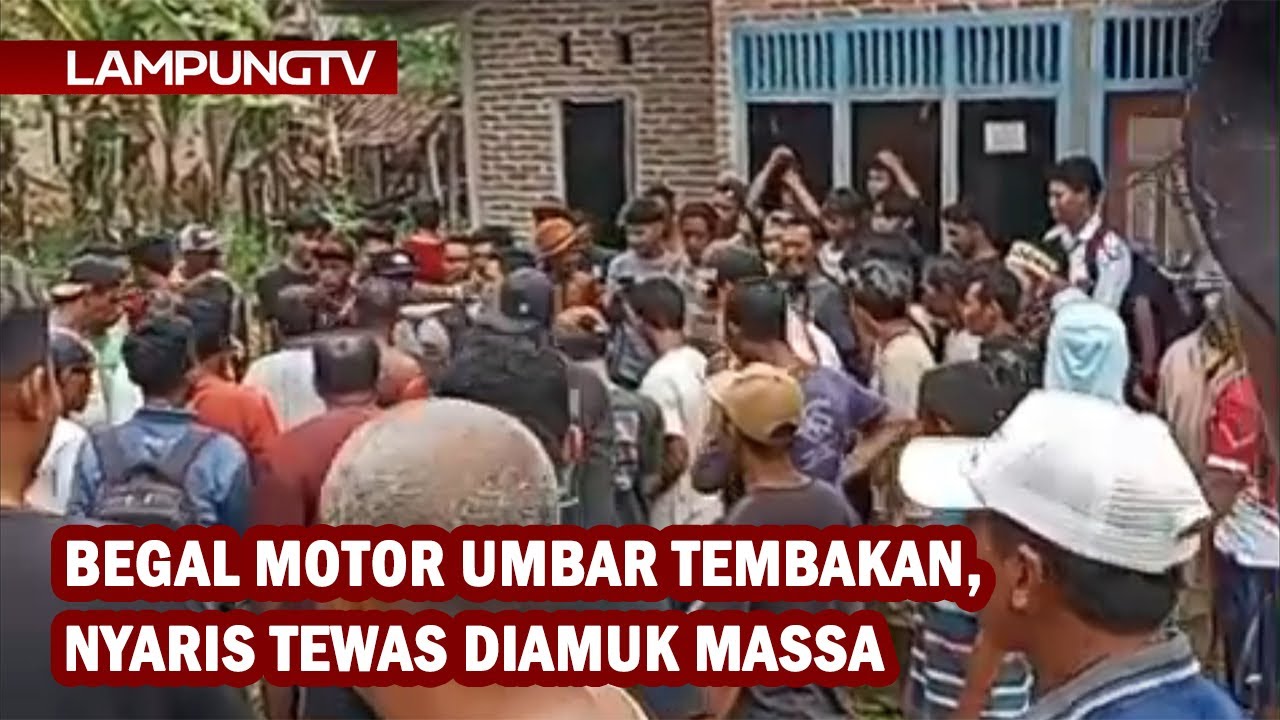 Begal Motor Umbar Tembakan, Nyaris Tewas Diamuk Massa
