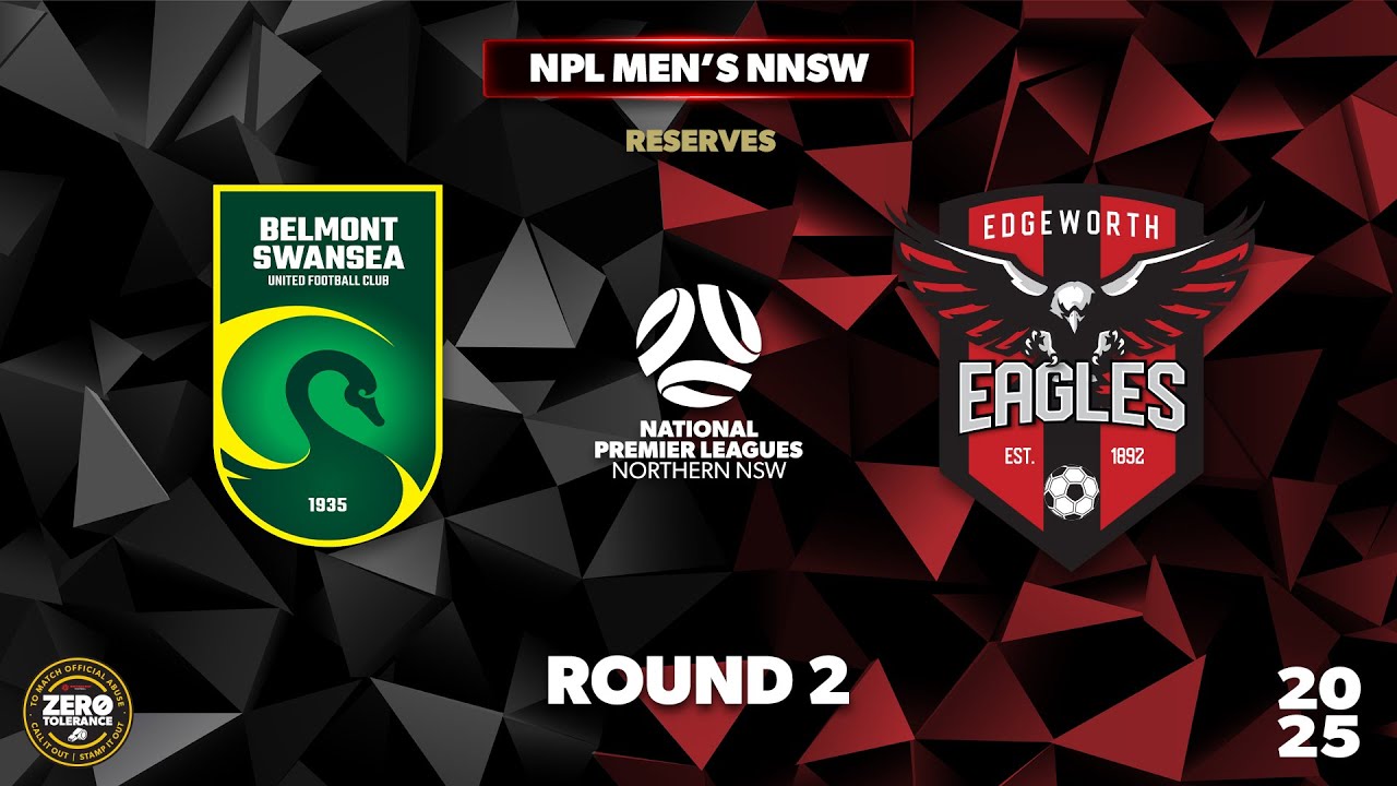 NPL Men's NNSW Round 2 Reserve Grade - Belmont Swansea United v Edgeworth FC