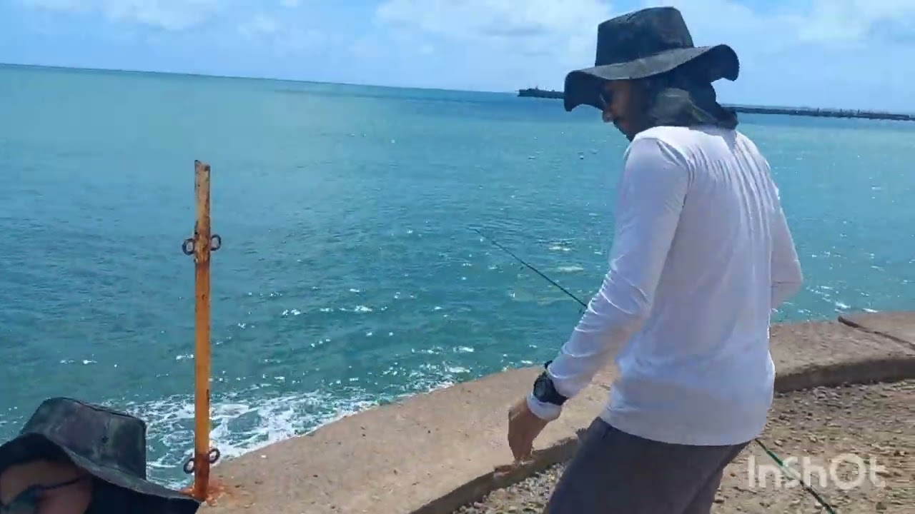 Dois locais para pescar em fortaleza. Praia de iracema e marina park