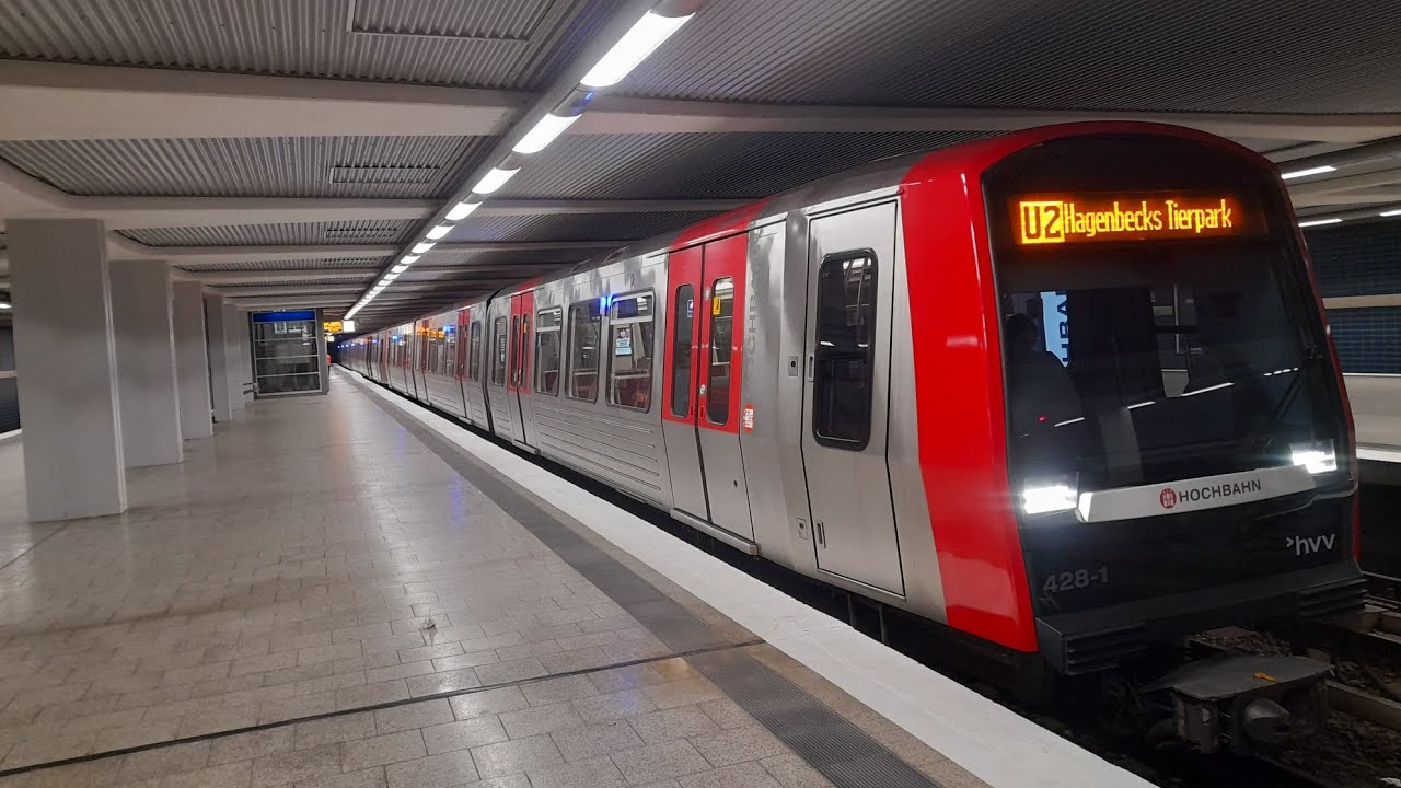 Mitfahrt in der U3 von Wandsbek-Gartenstadt bis Barmbek im DT5.1 396-1