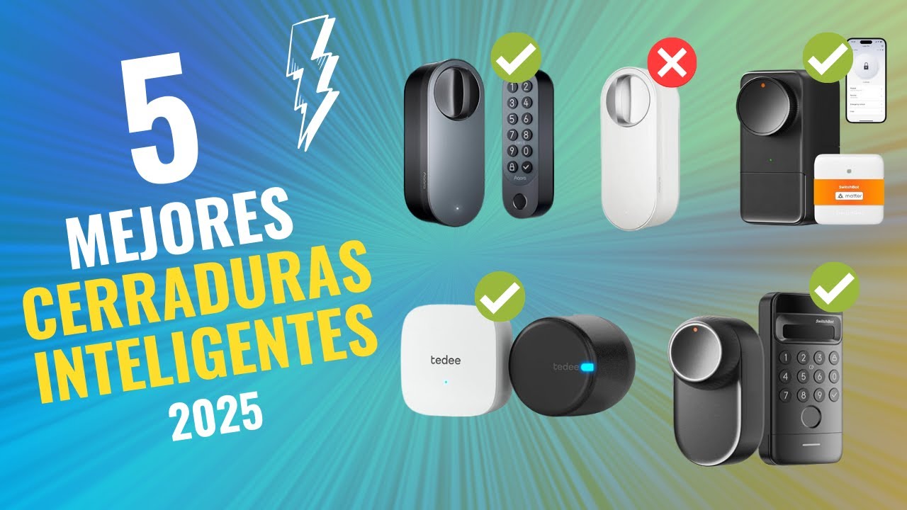 🚨 NO COMPRES una Cerradura Inteligente sin ver ESTO 🔑🔒 Las 5 MEJORES de 2025 a PRECIOS INCRE&Iacute;BLES 🔥