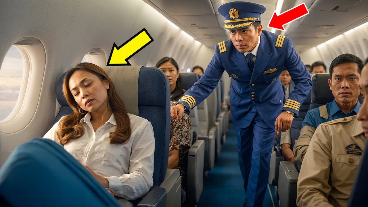 Nakatulog ang Babae sa Eroplano – Hanggang sa Nagtanong ang Kapitan: 'May Fighter Pilot Ba Dito?