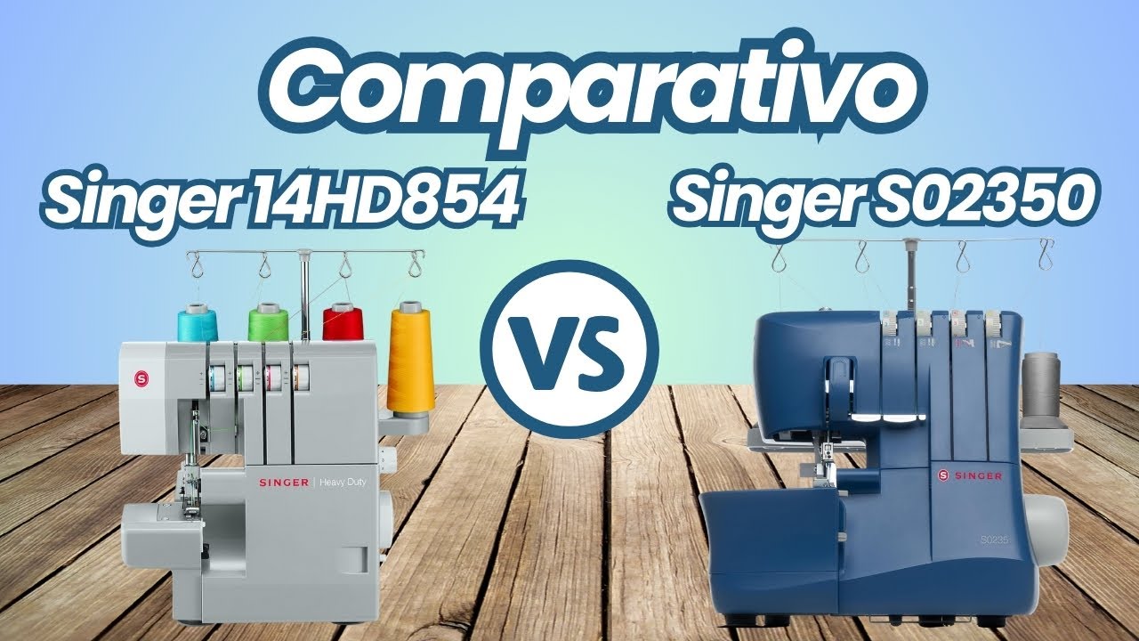 “Singer 14HD854 vs Singer S0235 Qual Overloque AGUENTA serviço pesado de verdade”