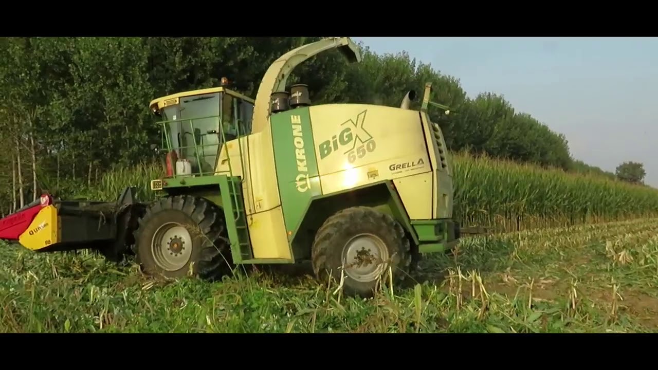 8-ми рядная кукурузная жатка Capello Quasar с кормоуборочным комбайном Krone BigX 650
