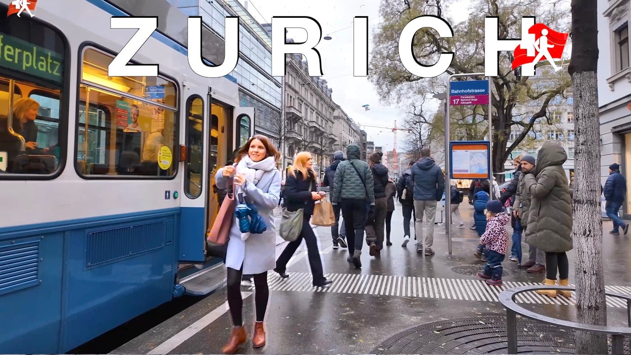 ZURICH SWITZERLAND, Join Me for a Winter Walking Tour in Beautiful Zurich 🇨🇭