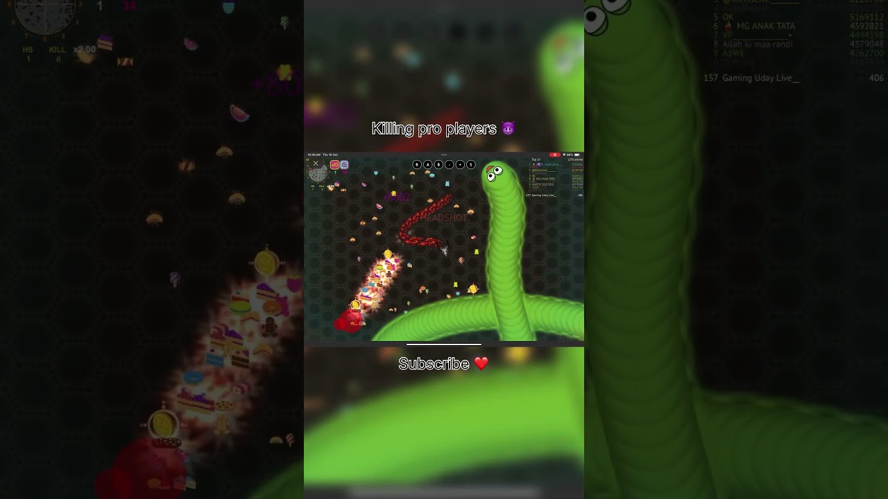 🤯💥WORMATE.IO - KILLING PRO PLAYERS😈#wormateio #youtubeshorts #shortsvideo #wormateheadshots #viral