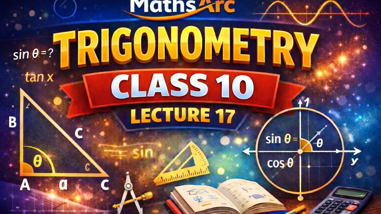 Trigonometry class 10 lecture 17 | CBSE maths | mathsarc foundation.