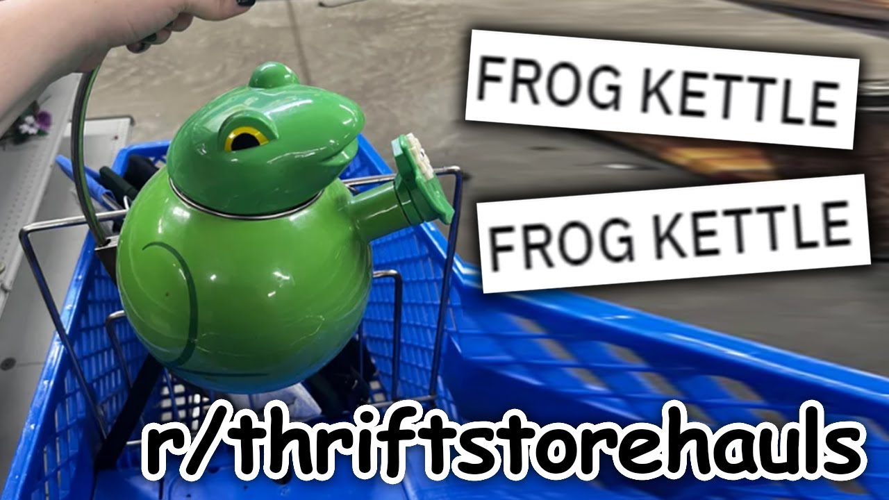 r/thriftstorehauls | FROG KETTLE!