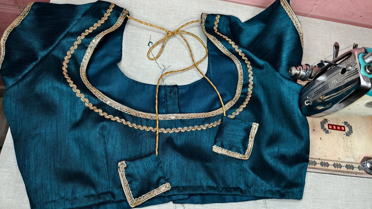 Blouse design cutting stitching|| New model Back neck Blouse Design cutting stitching 