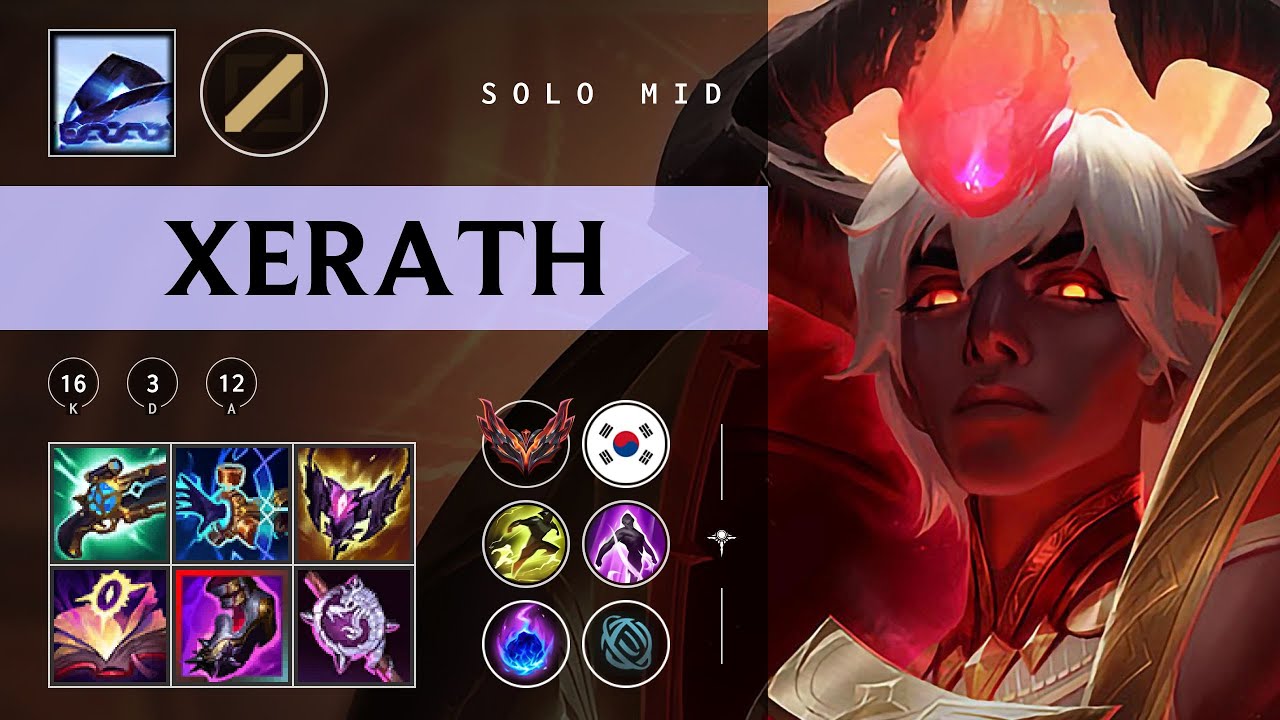 Xerath Mid vs Orianna - KR Grandmaster Patch 25.23
