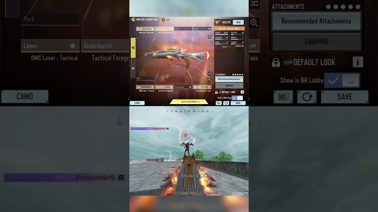 Лучший в мире KRM-262 &mdash; Glorious Blaze #cod #codm #SnakeCODMYT