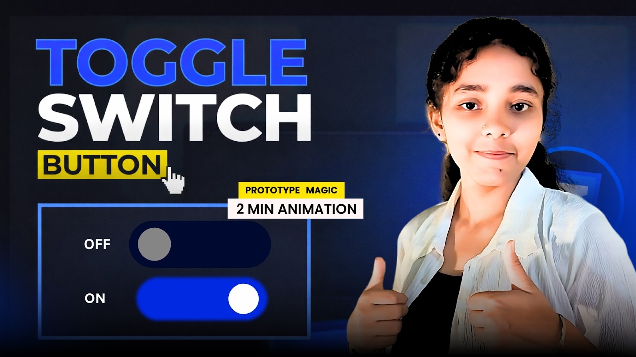 Figma Toggle Switch Button Component 🔥Create ON/OFF Switch with Smart Animate (Beginner Friendly)