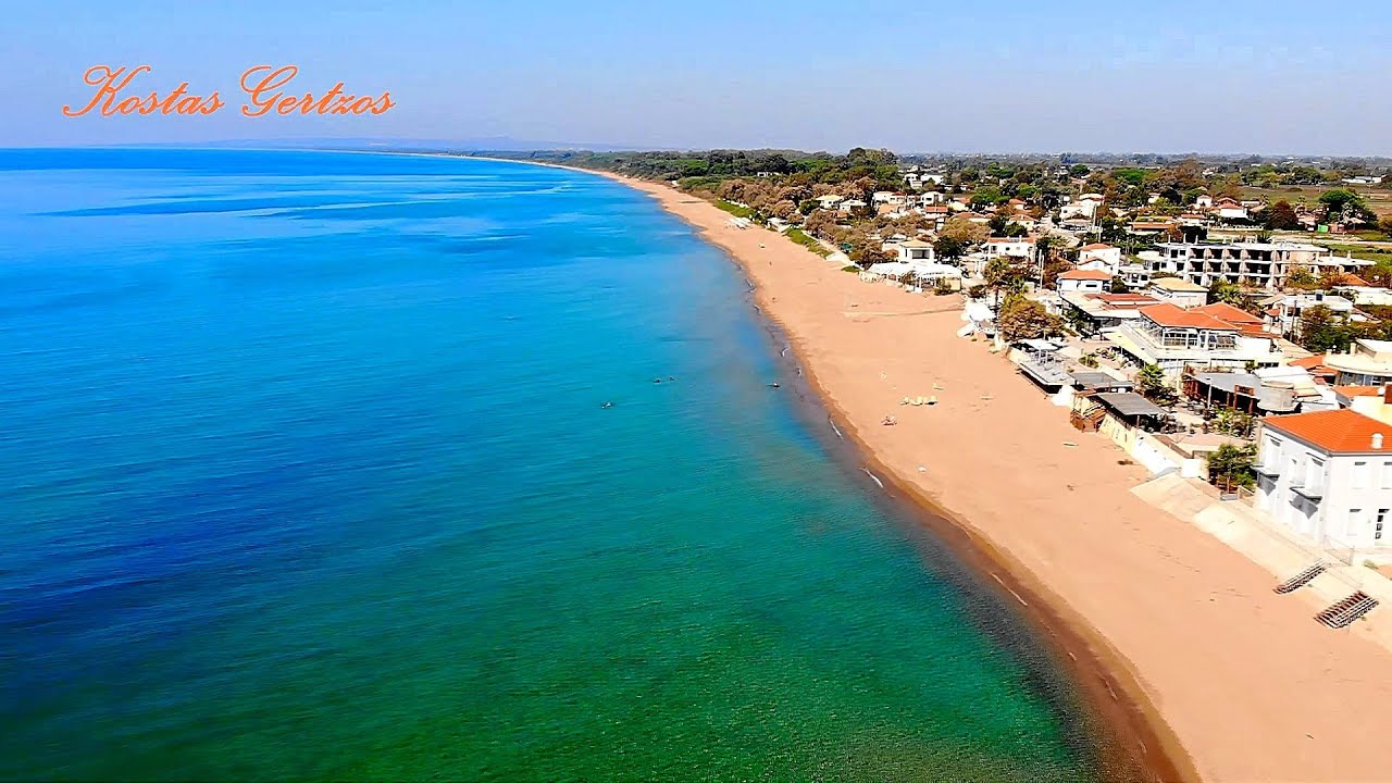 ΠΑΡΑΛΙΑ ΚΟΥΡΟΥΤΑΣ, ΗΛΕΙΑ (DRONE). KOUROUTA BEACH, ELIS (ILIA), GREECE.