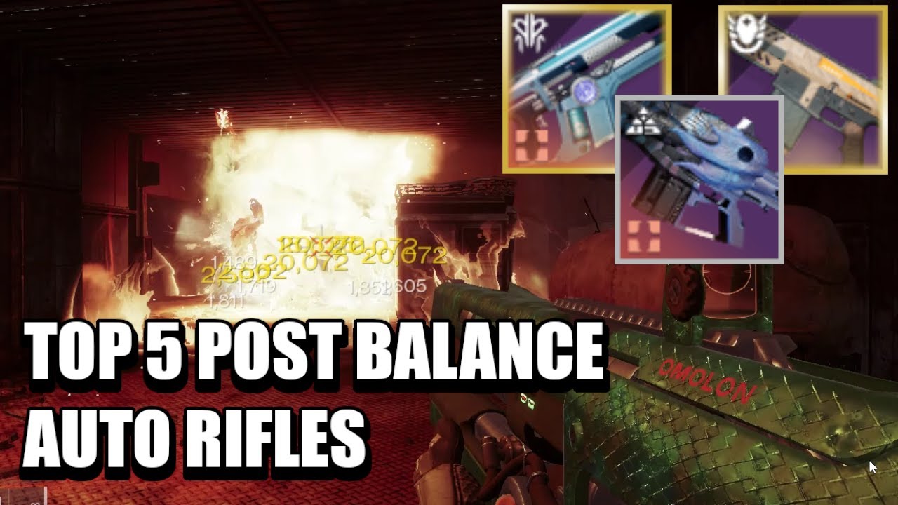 5 BEST LEGENDARY AUTO RIFLES after mid season patch (+25% PvE damage)