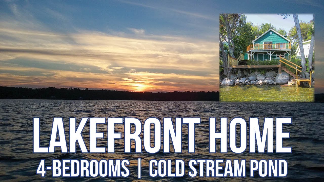 Lake House For Sale on Cold Stream Pond | Maine Real Estate