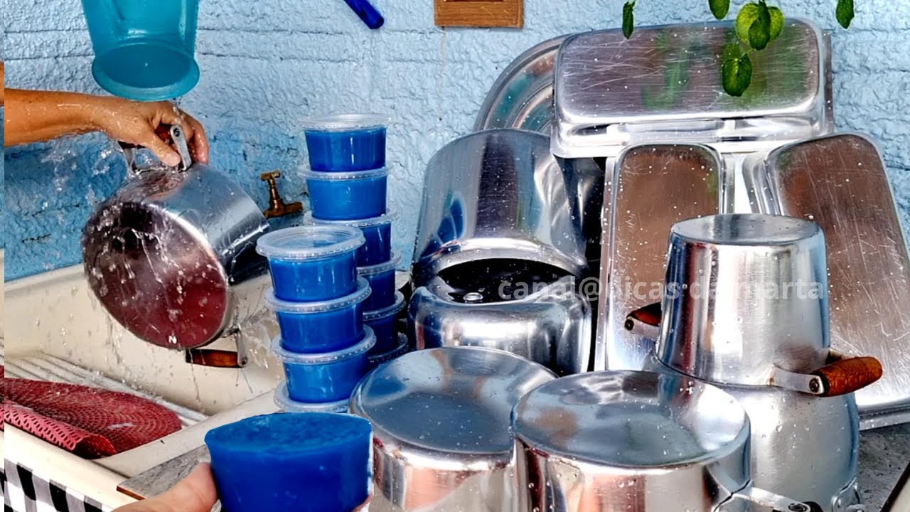Pasta Caseira de Brilha alumínio  Álcool e Açúcar  - Da o Maior  Brilho Espelhado