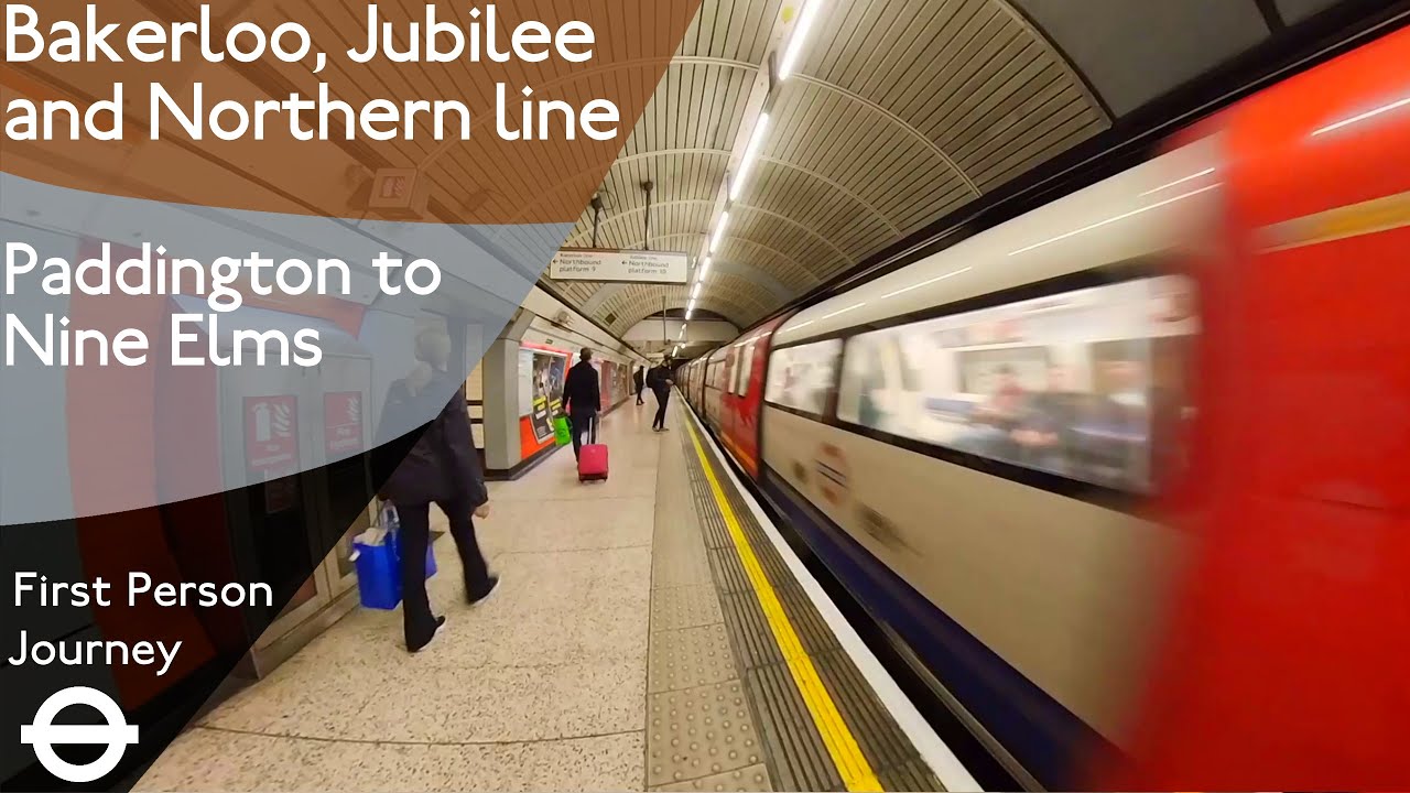 London Underground First Person Journey - Paddington to Nine Elms via Baker Street & Waterloo
