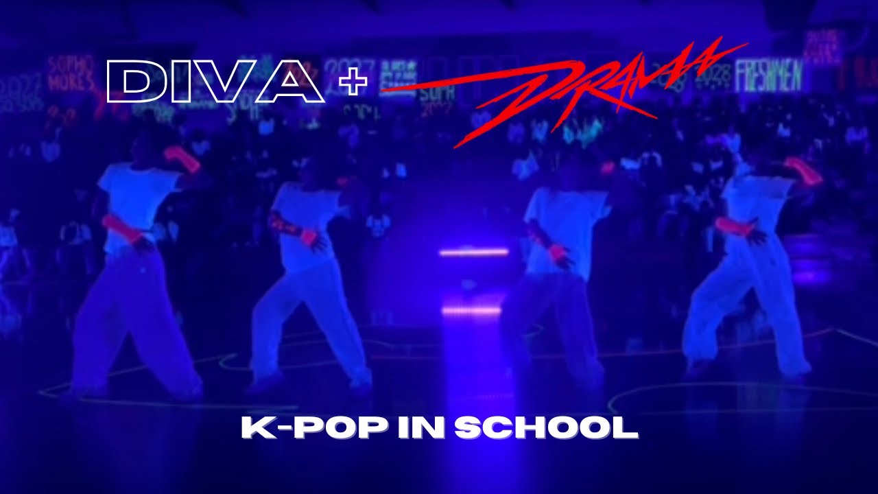 [K-POP IN SCHOOL] DIVA (Homecoming Live) + DRAMA (aespa) | IRIDESCENT