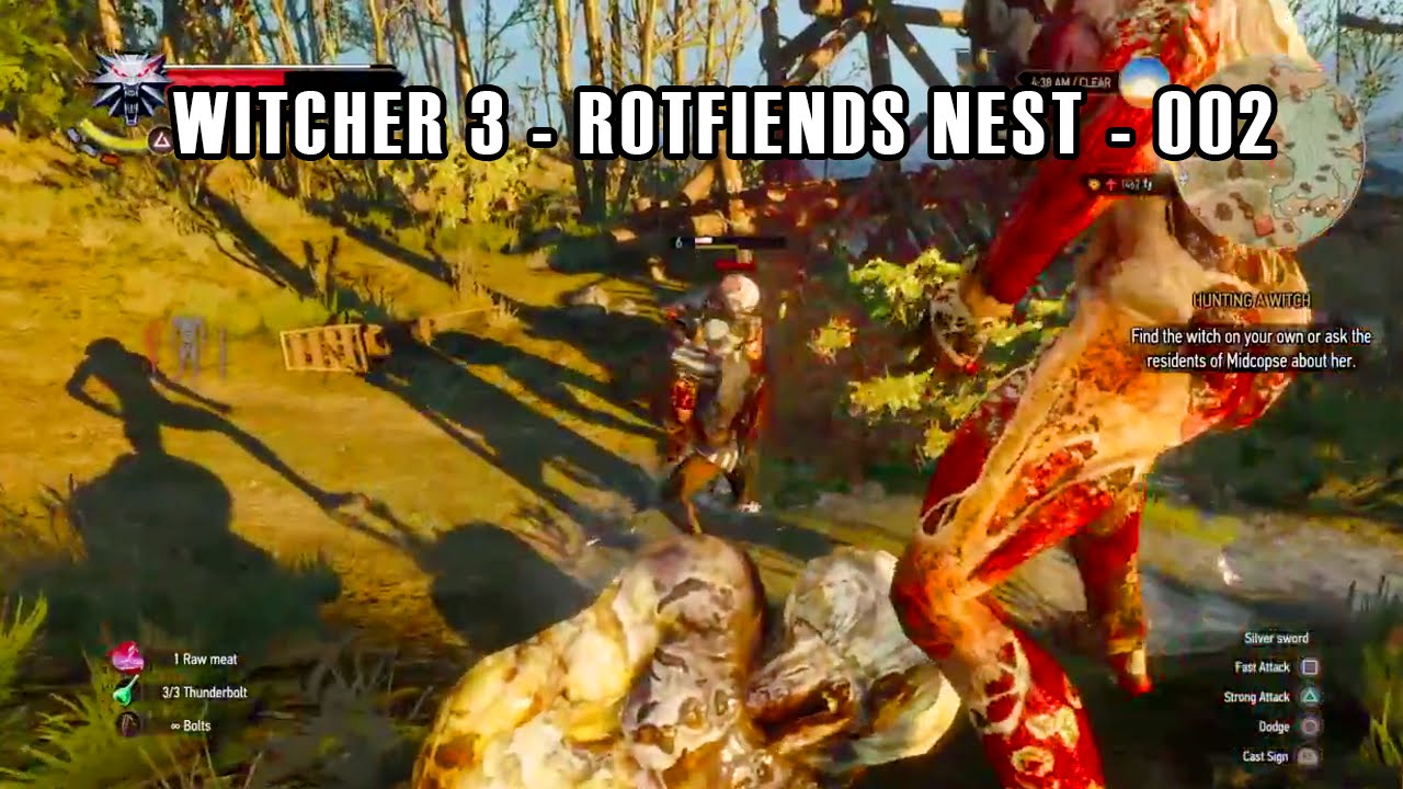 The Witcher 3: Wild Hunt - Destroying a Rotfiend Nest - 002