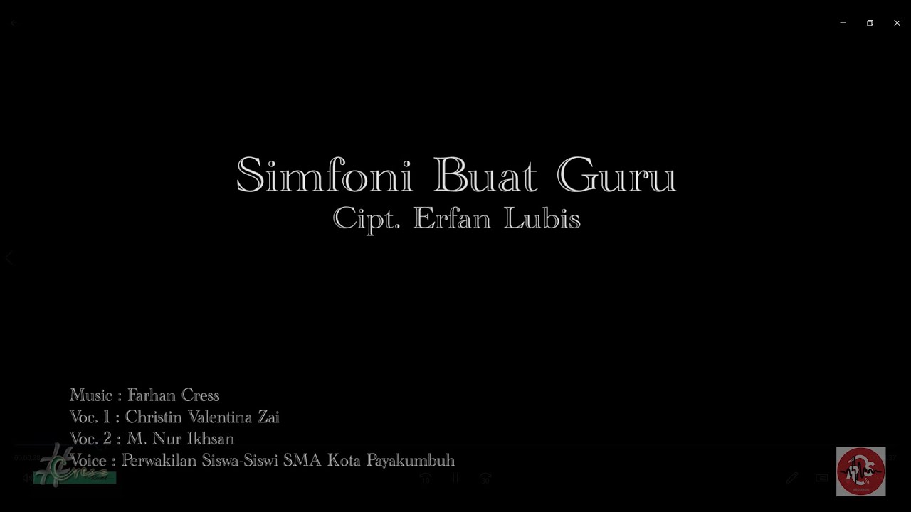 Simfoni Buat Guru - Erfan Lubis (Cover) | Arr. Farhan Cress