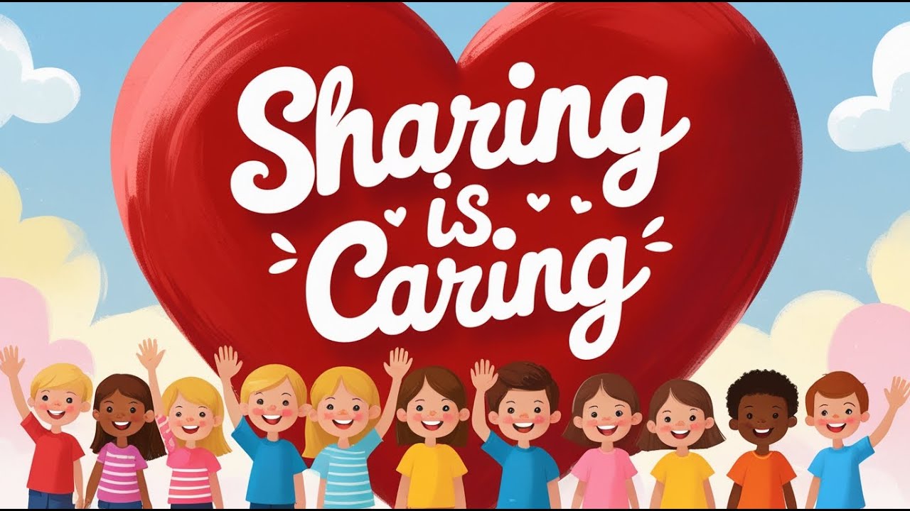 🤝💖🎶 Sharing Is Caring Song for Kids | 3D Animated Nursery Rhyme ✨🌈