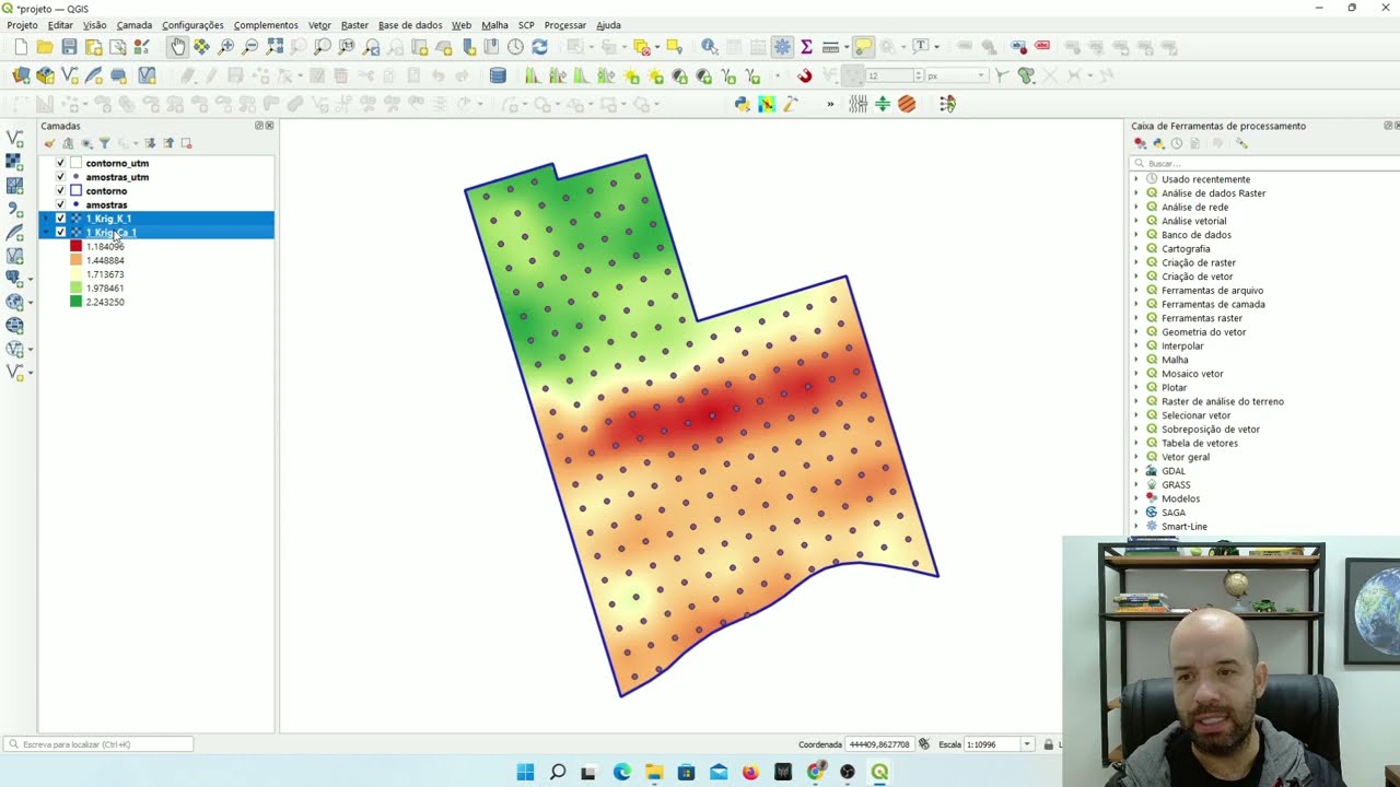 Interpolação por Krigagem no QGIS: seu erro é não utilizar um sistema de referência correto.