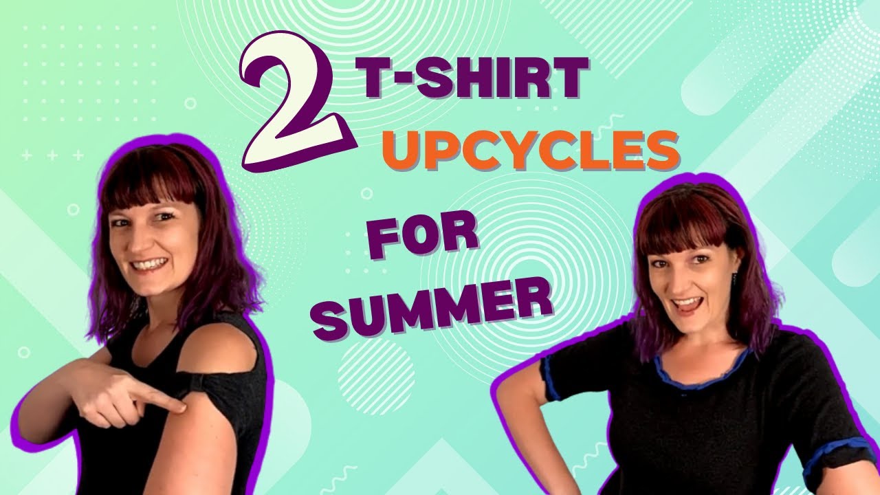 DIY Summer Tops | Summer Outfits | Upcycling Clothes DIY | Cold Shoulder Top