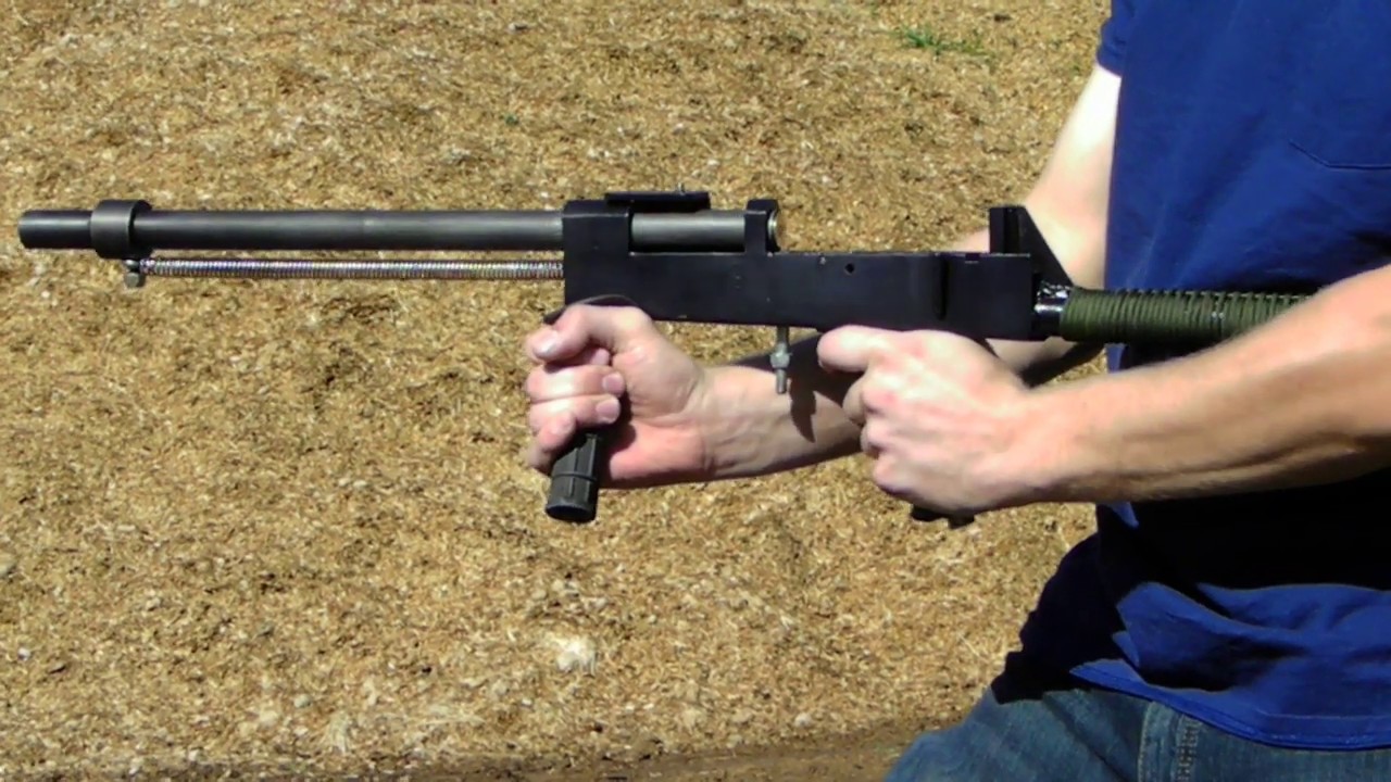 Homemade gun first shot