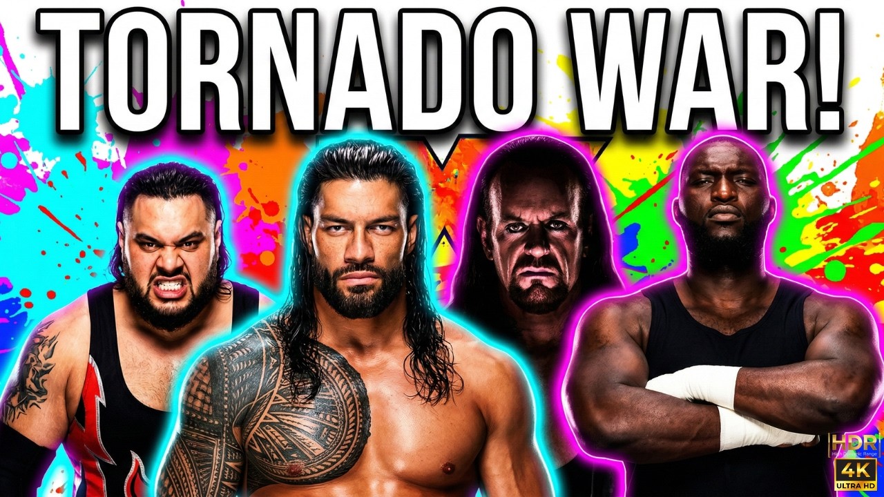 Roman Reigns & Undertaker in Tornado Tag Chaos! 🔥 WWE 2K25