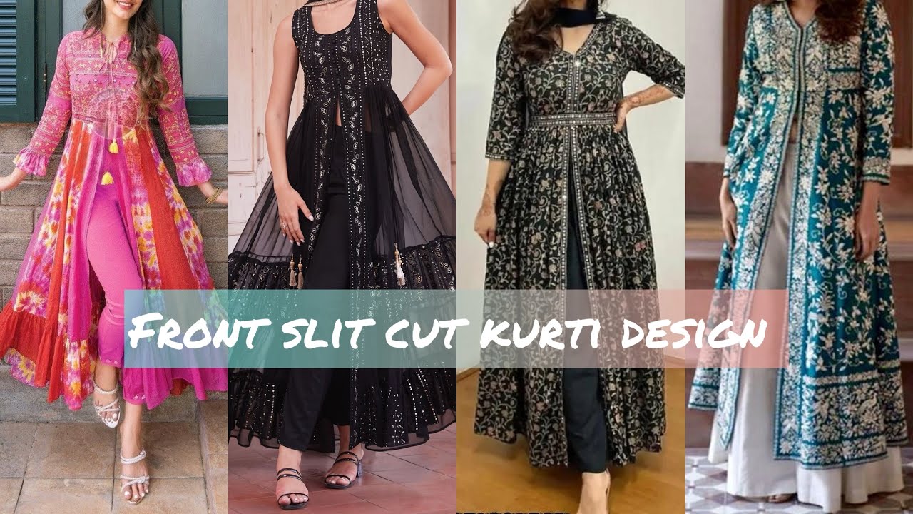 Summer Front Slit Kurti for Girls Design 2024 | Ladkiyon ki Long Front Slit Kurti Design 2024