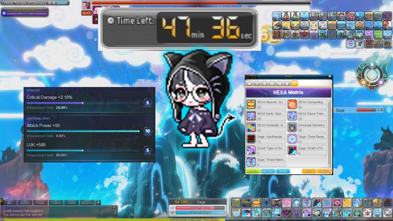 [GMS Kronos] Hoyoung Black Mage Solo (12:36)