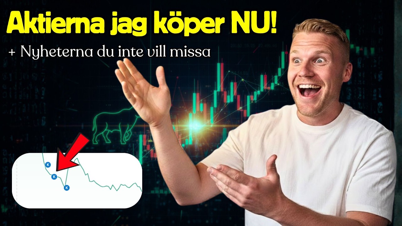Aktierna jag KÖPER nu (+viktiga nyheter) - Marknadsuppdatering